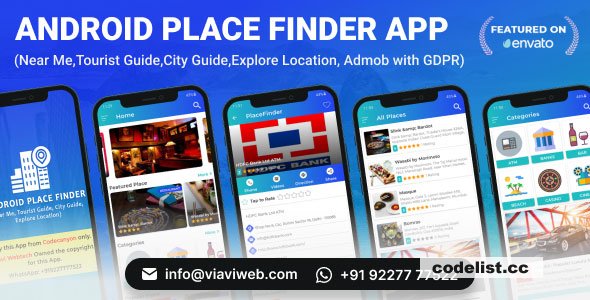 Android Place Finder (Near Me, Tourist Guide, City Guide,Explore Location, Admob with GDPR) 16 June 2026