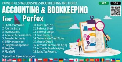 Accounting and Bookkeeping Module for Perfex CRM v1.4.5 – Addon