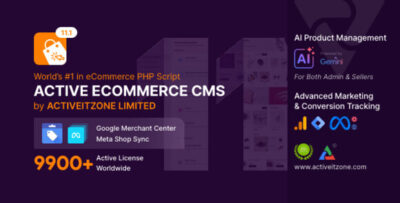 Active eCommerce CMS v11.2.0 Nulled + All Addons