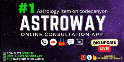Astroway (10 Aug 2026) – Complete Astrology Consultation App with Chat, Calling, e-Puja, Shop & AI Chat App Source