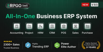 ERPGo SaaS v9.6 Nulled – All-In-One Business ERP System Script