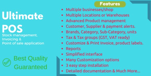 Ultimate POS v7.3 Nulled – Best ERP, Stock Management, Point of Sale & Invoicing Application PHP Script