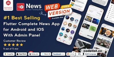 News v4.2.0 - Flutter News App for Android & iOS with Admin Panel