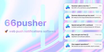 66pusher v23.0.0 Nulled – All-in-one Web Push Notifications Software