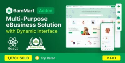 6amMart v4.2 – React User Website Script