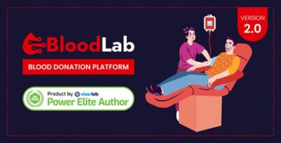 BloodLab v2.0 – Blood Donation Platform PHP Script