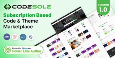 CodeSole v1.0 Nulled – Subscription Based Code and Theme Marketplace Script