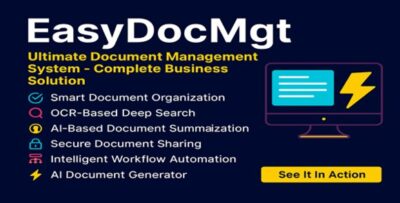 EasyDocMgt v7.3 – AI-Powered Document Management System with File Sharing, Workflow, and OCR