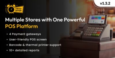 InfyPOS-SaaS v2.1.0 – POS Saas for Multi Store / Outlets – Built on Laravel + React JS Script