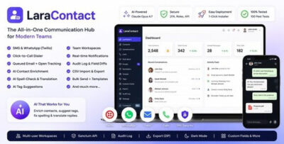 LaraContact v2.0 – Contact Management & WhatsApp AI-assisted CRM Script
