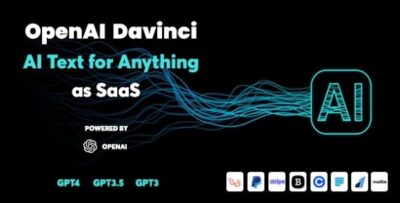 OpenAI Davinci v10.0 Nulled – AI Writing Assistant and Content Creator as SaaS PHP Script