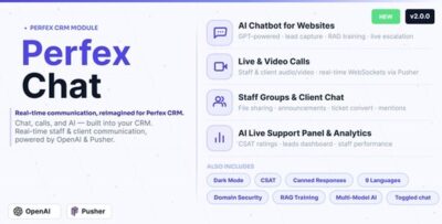 Perfex CRM Chat v2.0.0 – Addon