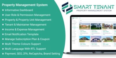 Smart Tenant SaaS v2.5 – Property Management System PHP Script