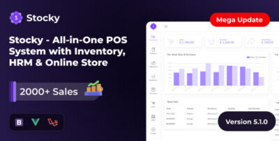 Stocky v5.6 – Laravel POS & Inventory Management | ERP, HRM, WooCommerce & Online Store Script