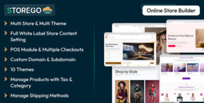 StoreGo SaaS v8.3 Nulled – Online Store Builder PHP Script
