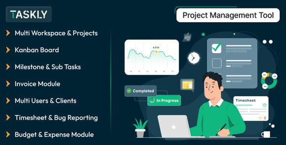 TASKLY v7.5 Nulled – Project Management Tool PHP Script