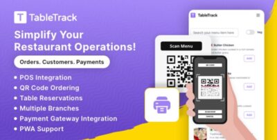TableTrack v1.2.80 Nulled – The Complete SaaS Restaurant Management Solution Script