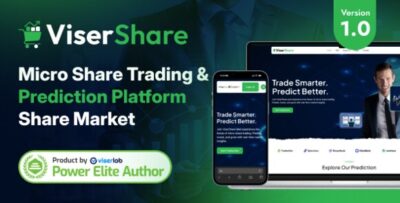ViserShare v1.0 Nulled – Micro Share Trading and Prediction Platform | Share Market Script