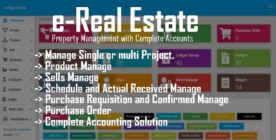 e-Real Estate v1.1 – Property Management with Complete Accounts PHP Script
